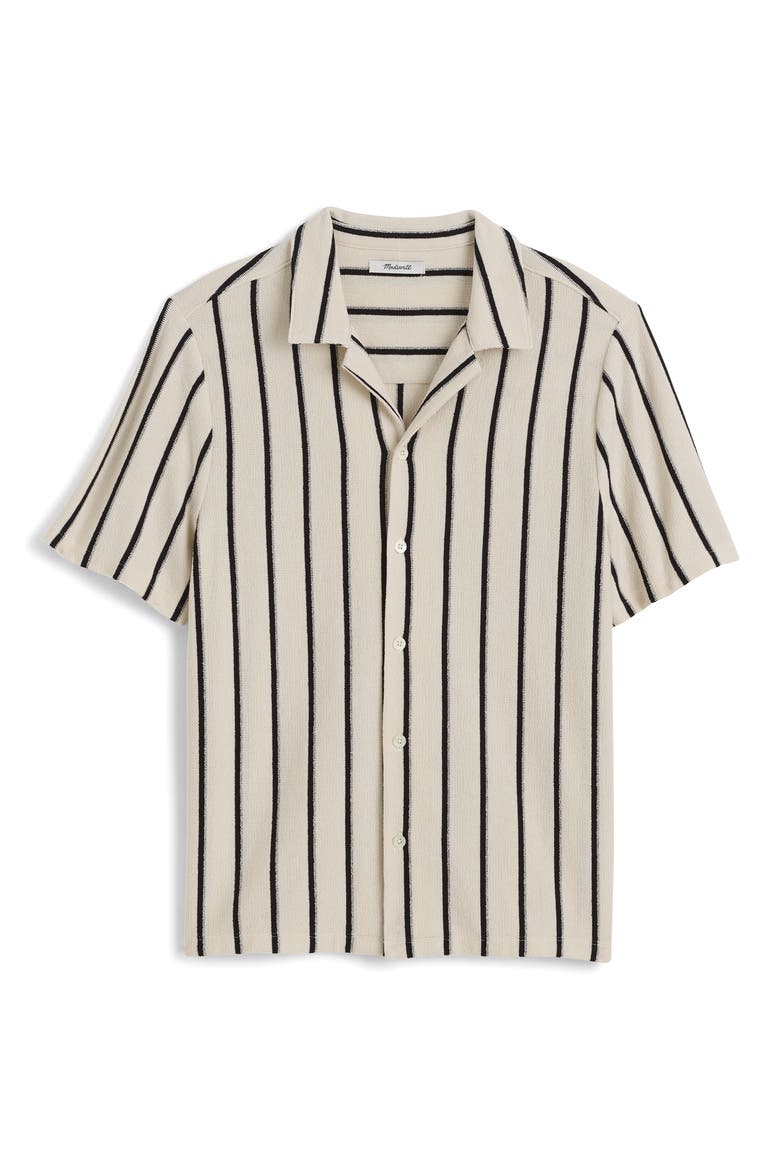 The Textured Knit Camp Shirt, Alternate, color, VINTAGE IVORY