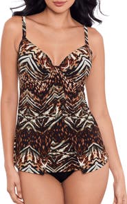Miraclesuit® Tigress Gala Underwire Tankini Top