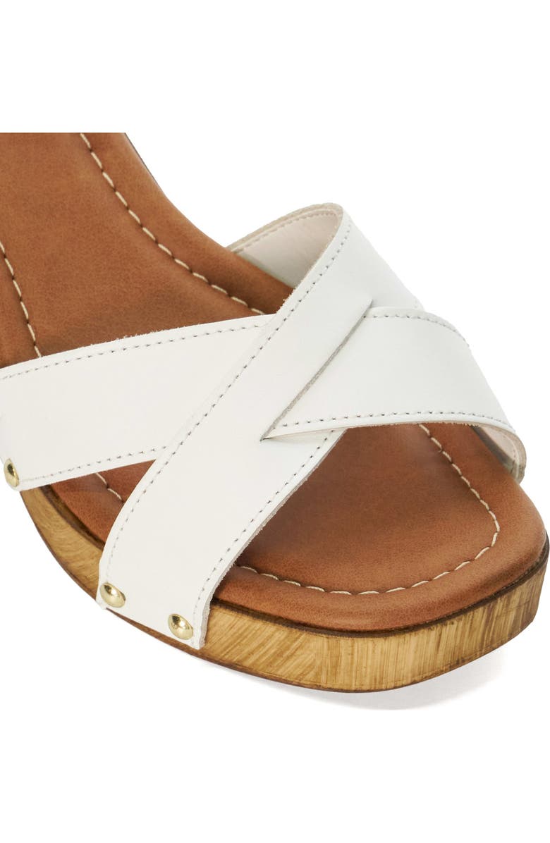 Dune London Judies Ankle Strap Platform Sandal, Alternate, color, White