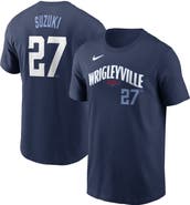 Nike Men's Nike Seiya Suzuki Navy Chicago Cubs Fuse City Connect Name & Number T-Shirt