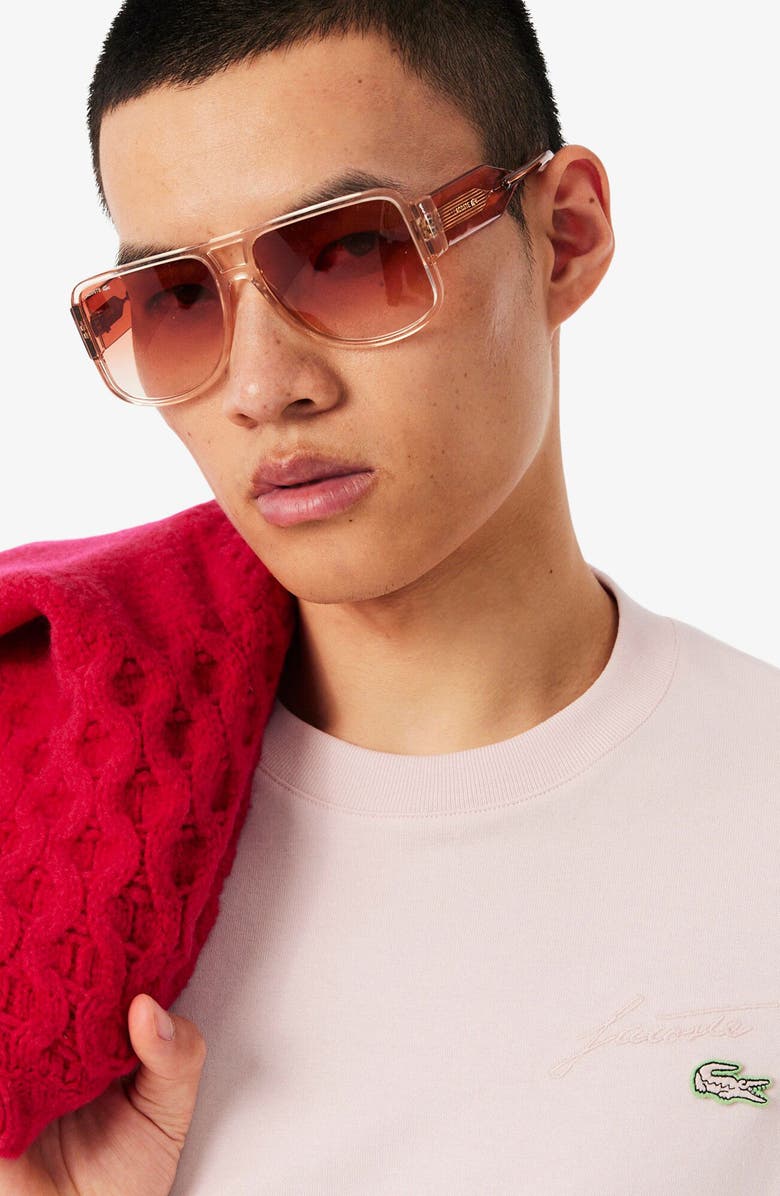 Lacoste Classic Fit Cotton T-Shirt, Alternate, color, Pink Dusk