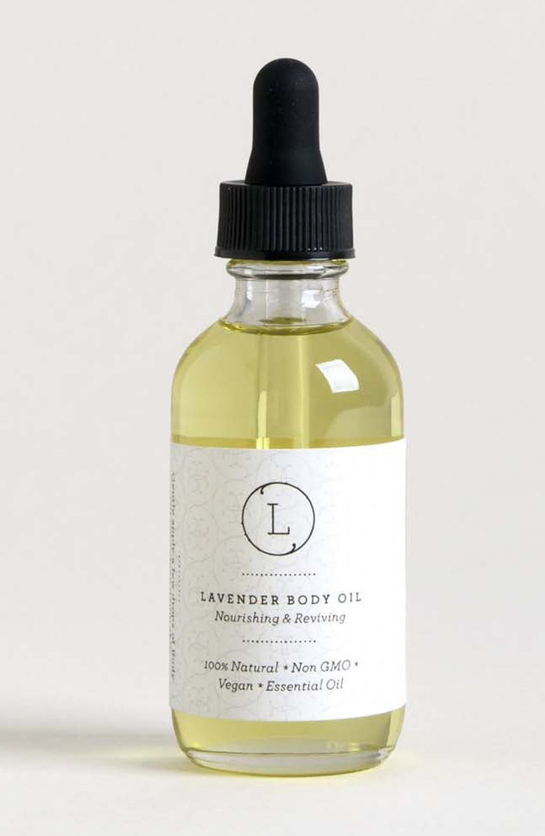 Lizush Lavender Body Oil, Natural Moisturizing Body Oil, Main, color, NO COLOR