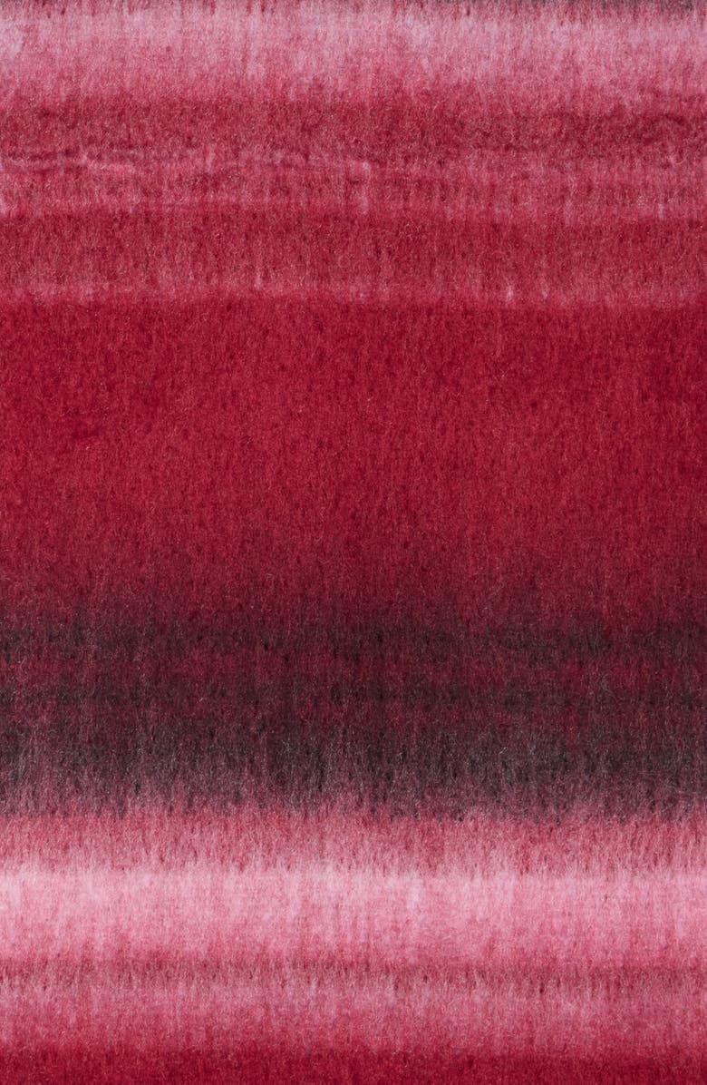 SAVE THE OCEAN Stripe Recycled Polyester Scarf, Alternate, color, Burgundy