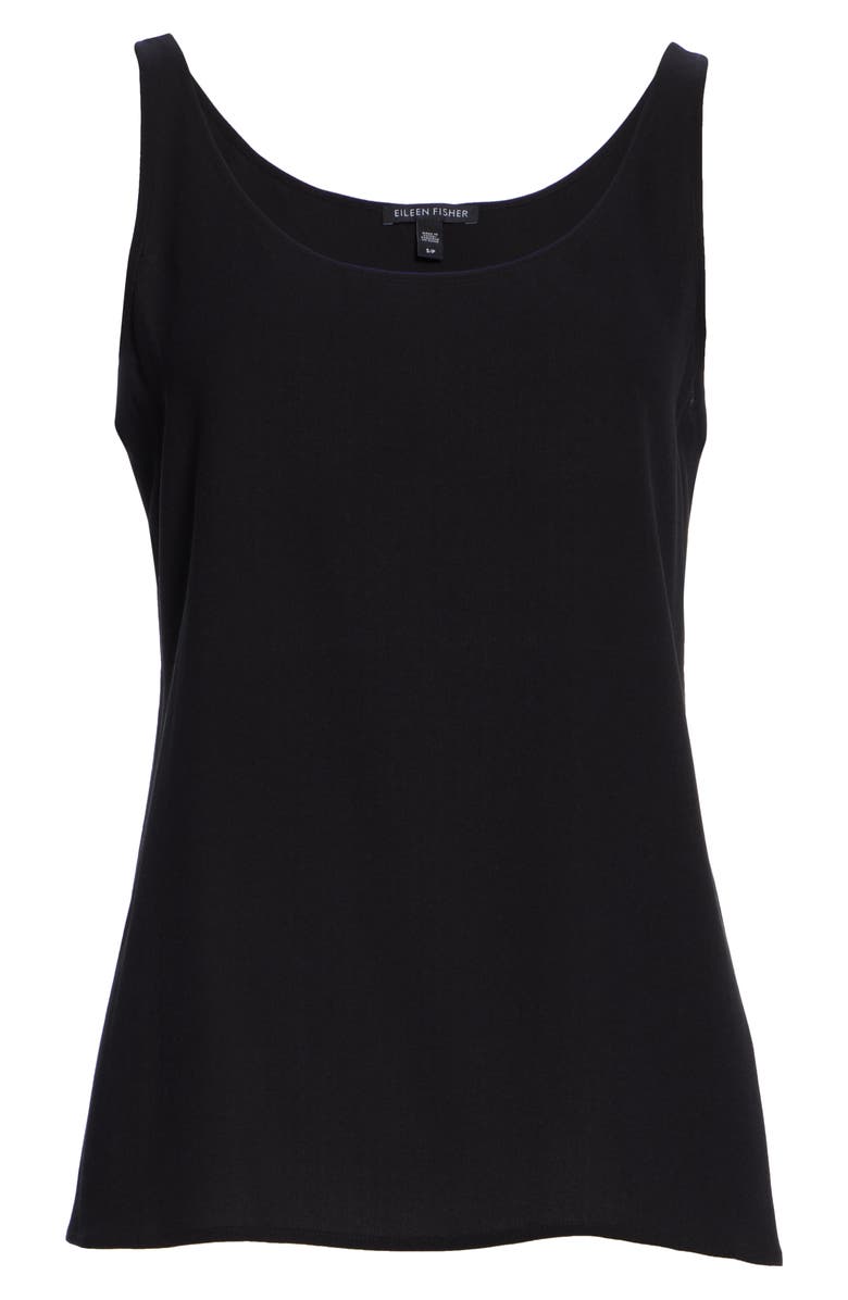 Eileen Fisher Scoop Neck Silk Tank, Alternate, color, 