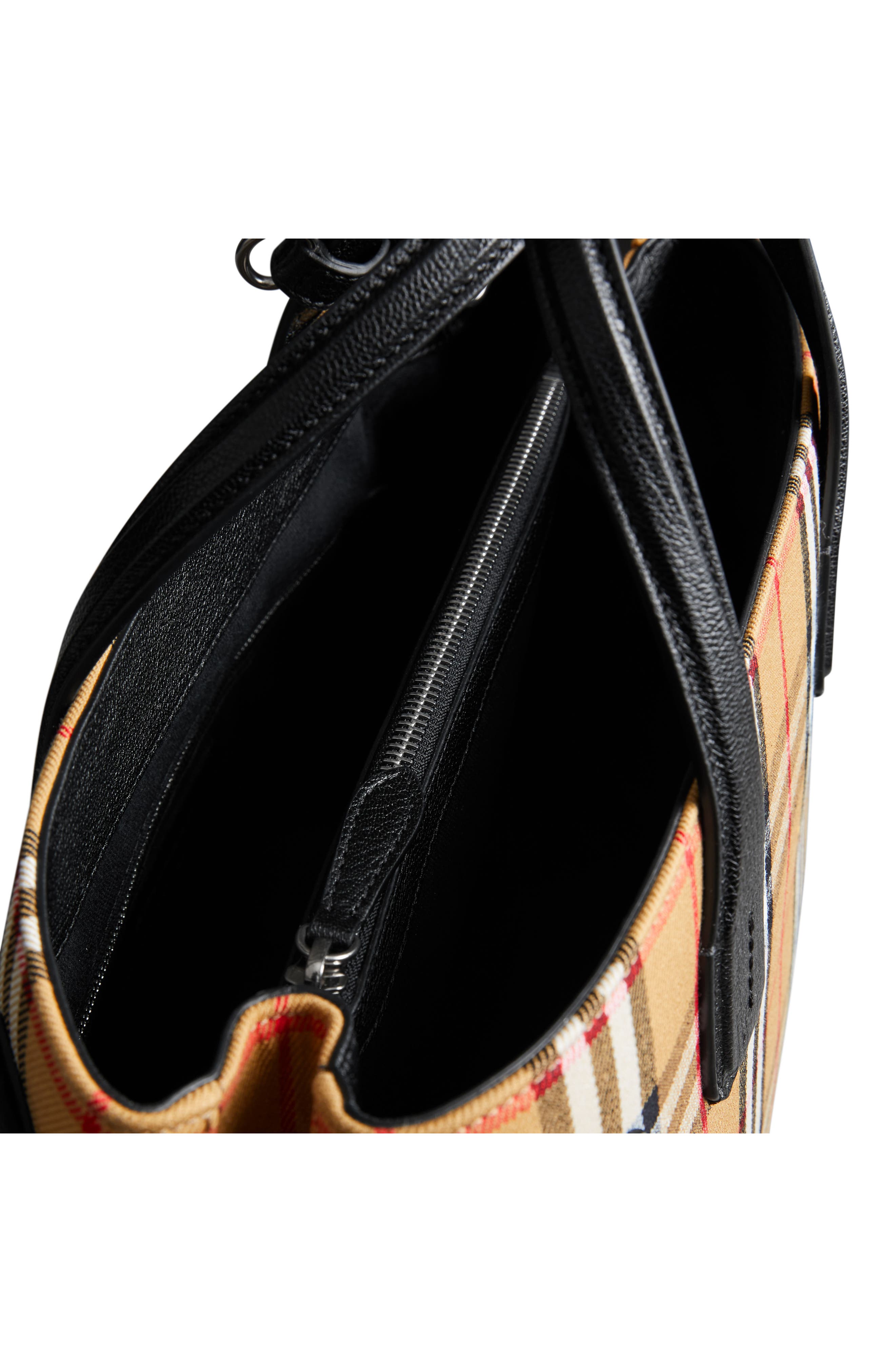 Burberry Medium Banner Leather Tote, Alternate, color, 