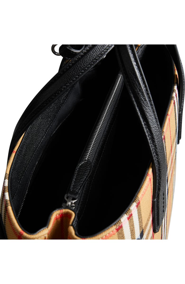 Burberry Medium Banner Leather Tote, Alternate, color,