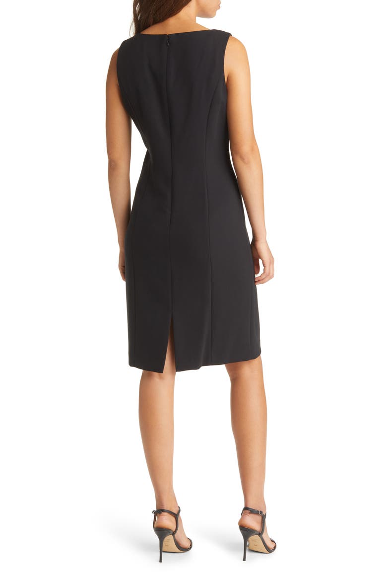 Beaded Jacket & Sheath Dress, Alternate, color, BLACK