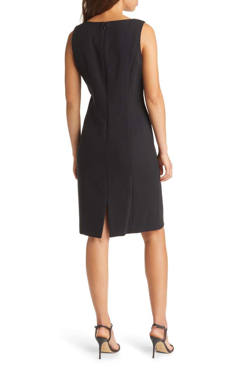 Tahari ASL Beaded Jacket & Sheath Dress, Alternate, color, Black
