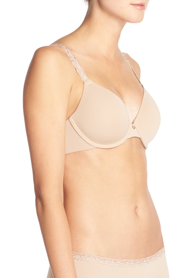 Pure Luxe Underwire T-Shirt Bra, Alternate, color, CAFE