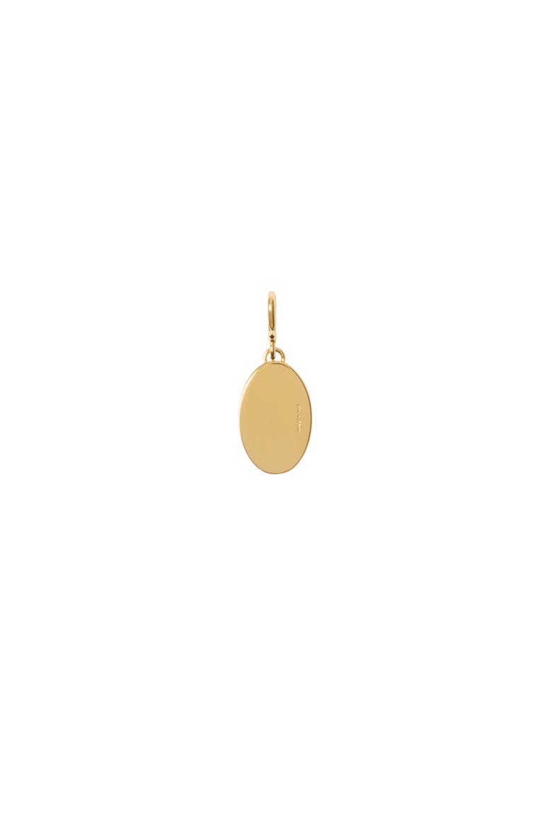 Knight Stamp Charm, Alternate, color, Gold