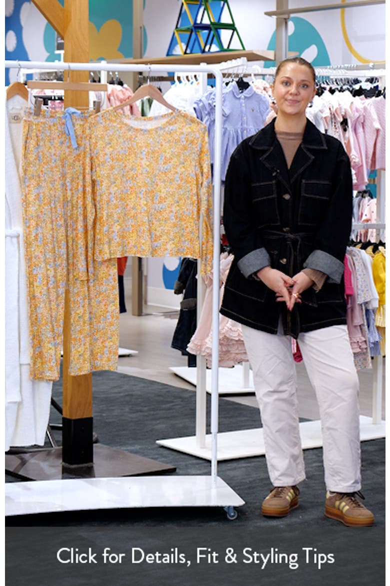 Carly Floral Print Organic Cotton Pajamas video