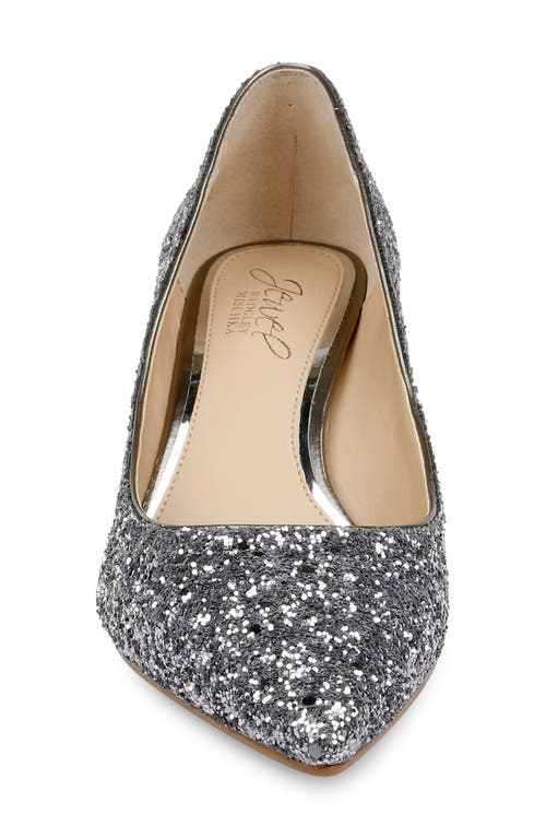 Jewel Badgley Mischka Royalty Kitten Heel Pump In Animal Print