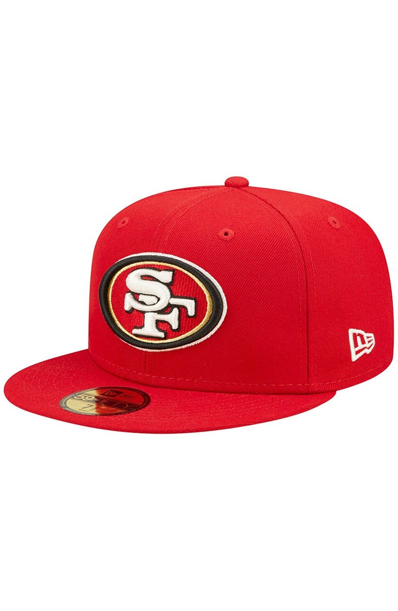 New Era Men's New Era Scarlet San Francisco 49ers Super Bowl XXIV Pop Sweat 59FIFTY Fitted Hat, Alternate, color,