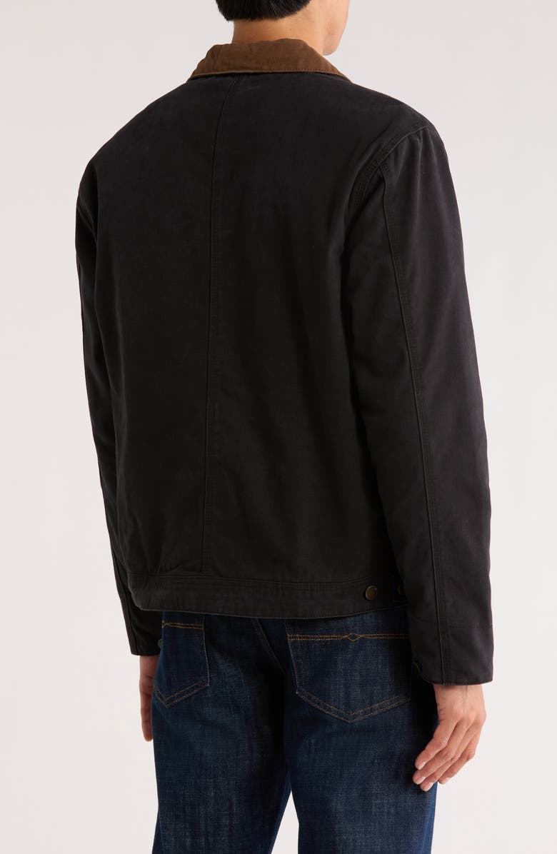 JASON WU Garment Washed Cotton Canvas Jacket, Alternate, color, Washed Black/ Brown