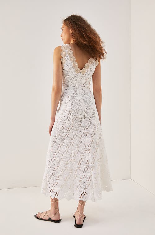 REBECCA TAYLOR REBECCA TAYLOR MACRAME MIDI DRESS