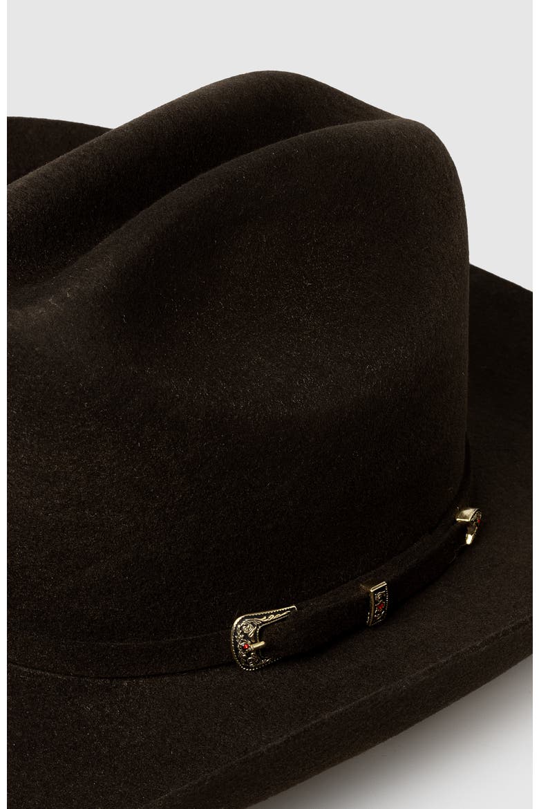 Range Wool Western Cowboy Hat, Alternate, color, Brown