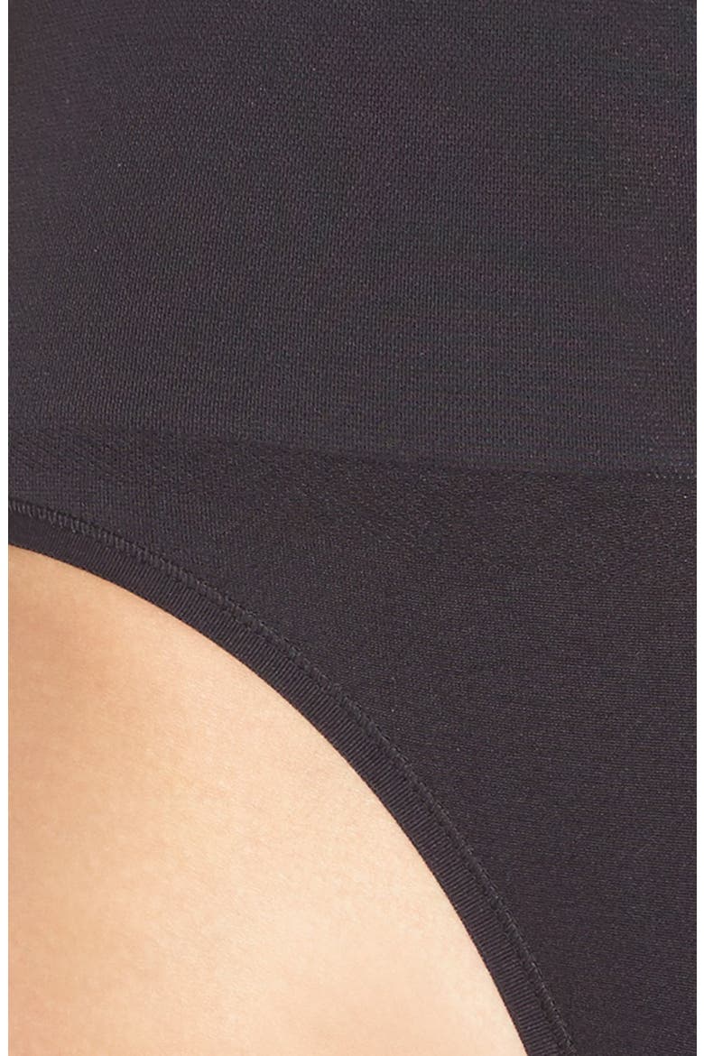 'Jasmine' Shaping Thong, Alternate, color, BLACK