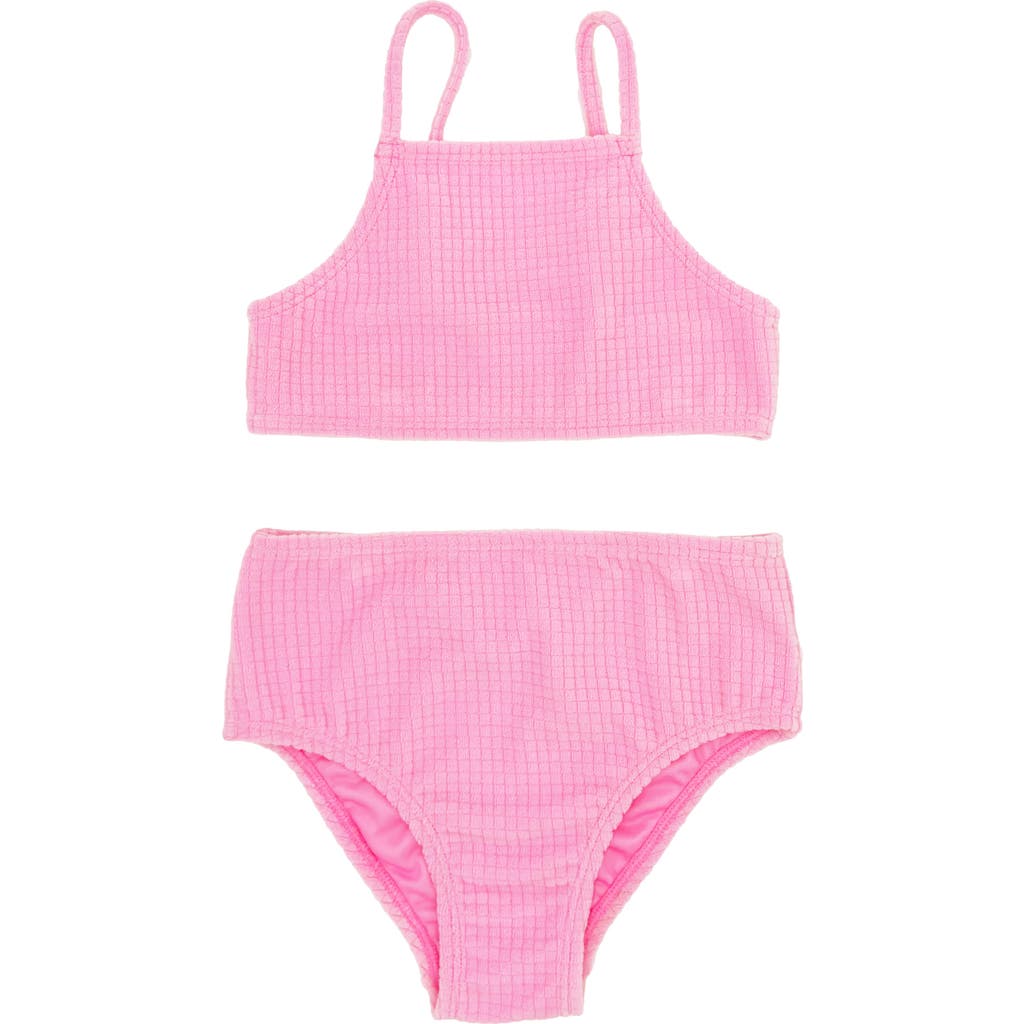 Feather 4 Arrow Kids' T-street Terry Two-piece Swimsuit In Pink