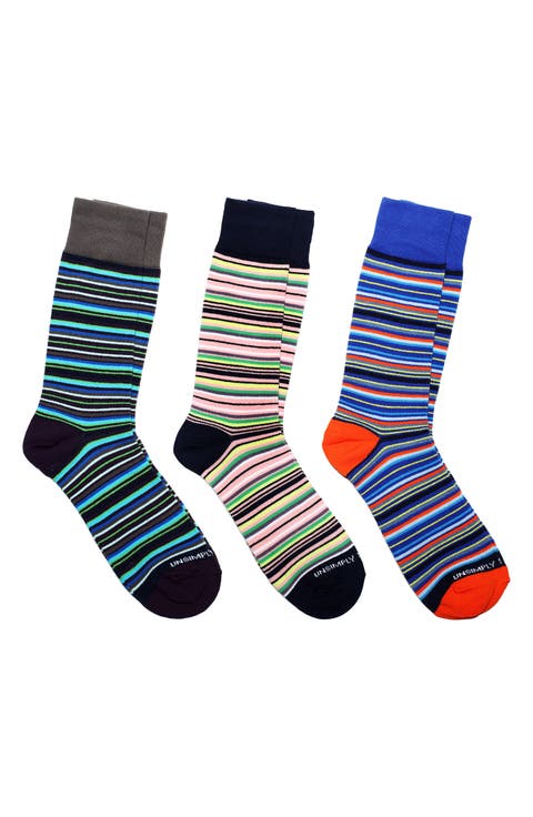 Assorted 3-Pack of Crew Socks