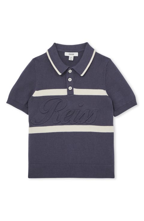 Kids' Ellis Stripe Cotton Polo (Big Kid)