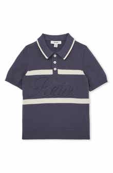 Reiss Kids' Ellis Stripe Cotton Polo