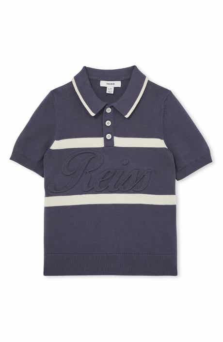 Reiss Kids' Ellis Stripe Cotton Polo