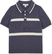 Reiss Kids' Ellis Stripe Cotton Polo