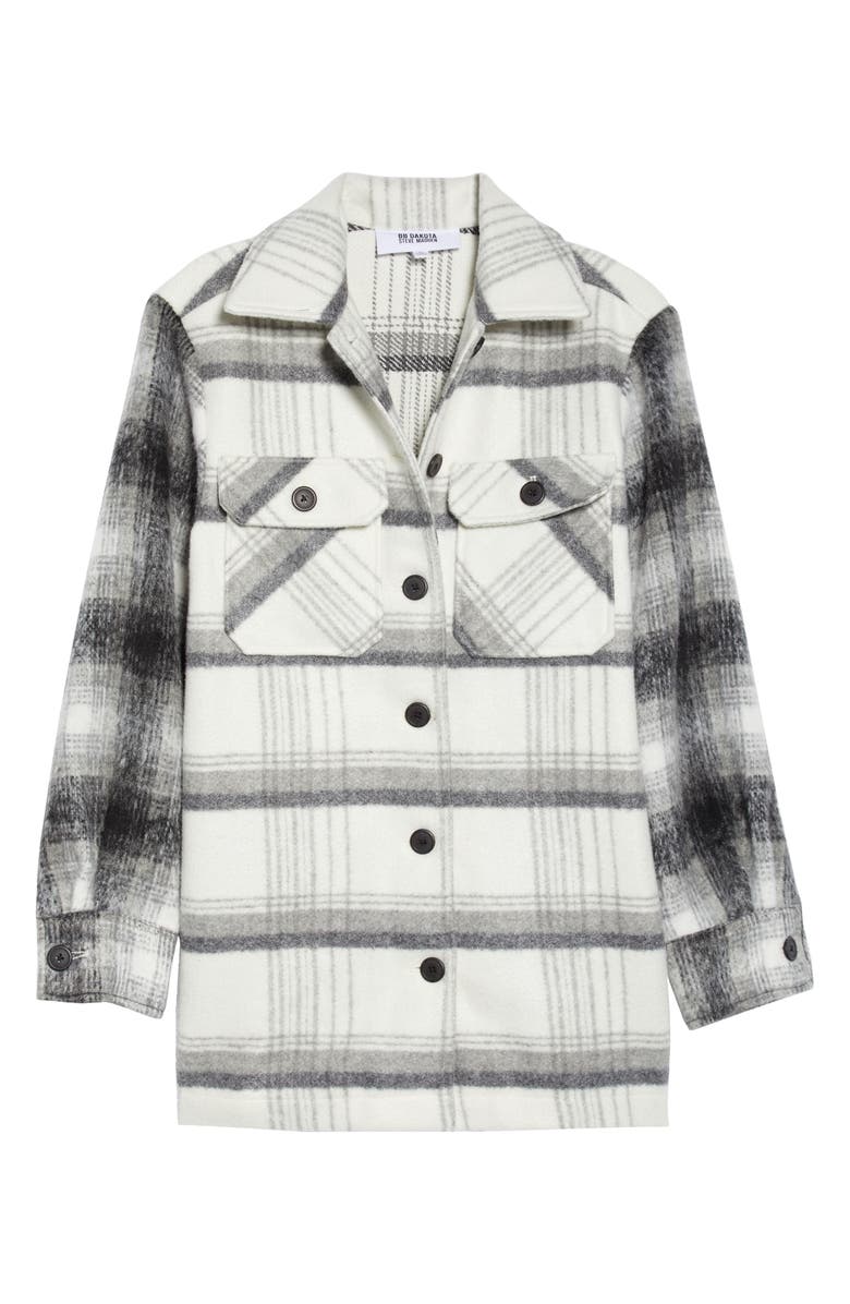 BB Dakota by Steve Madden Plaid Shacket, Alternate, color, 