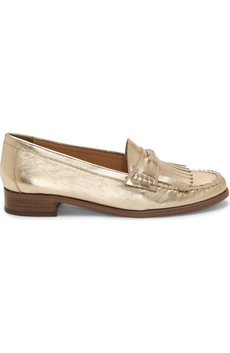 Vince Camuto Cosette Fringe Loafer, Alternate, color, Egyptian Gold