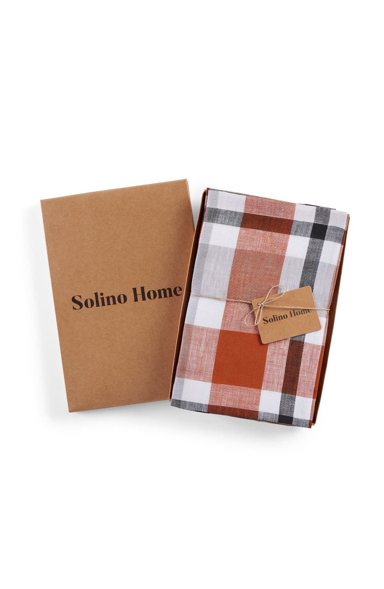 Solino Home Linen Dinner Napkins - Fall Buffalo Check, 20" x 20", Alternate, color, 