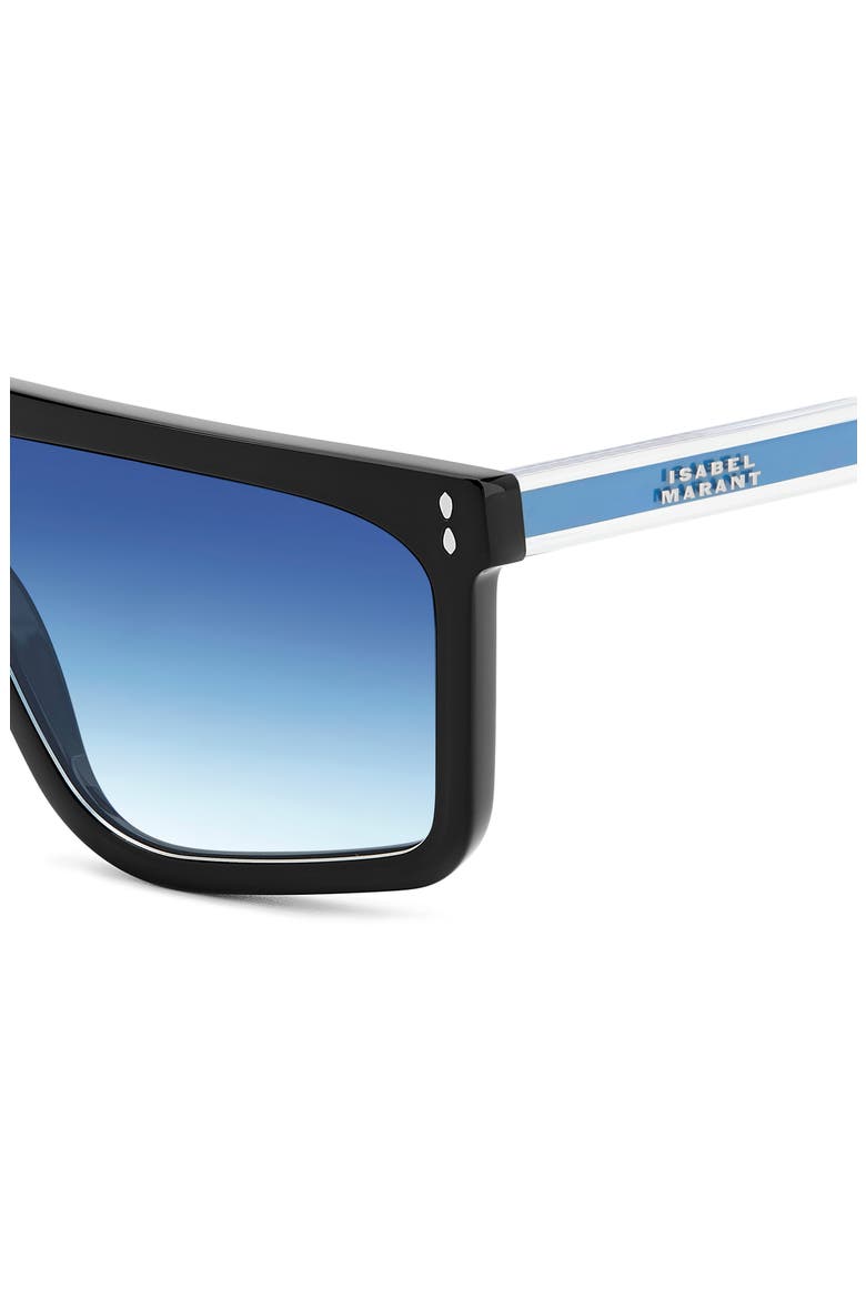 61mm Shield Sunglasses, Alternate, color, BLACK