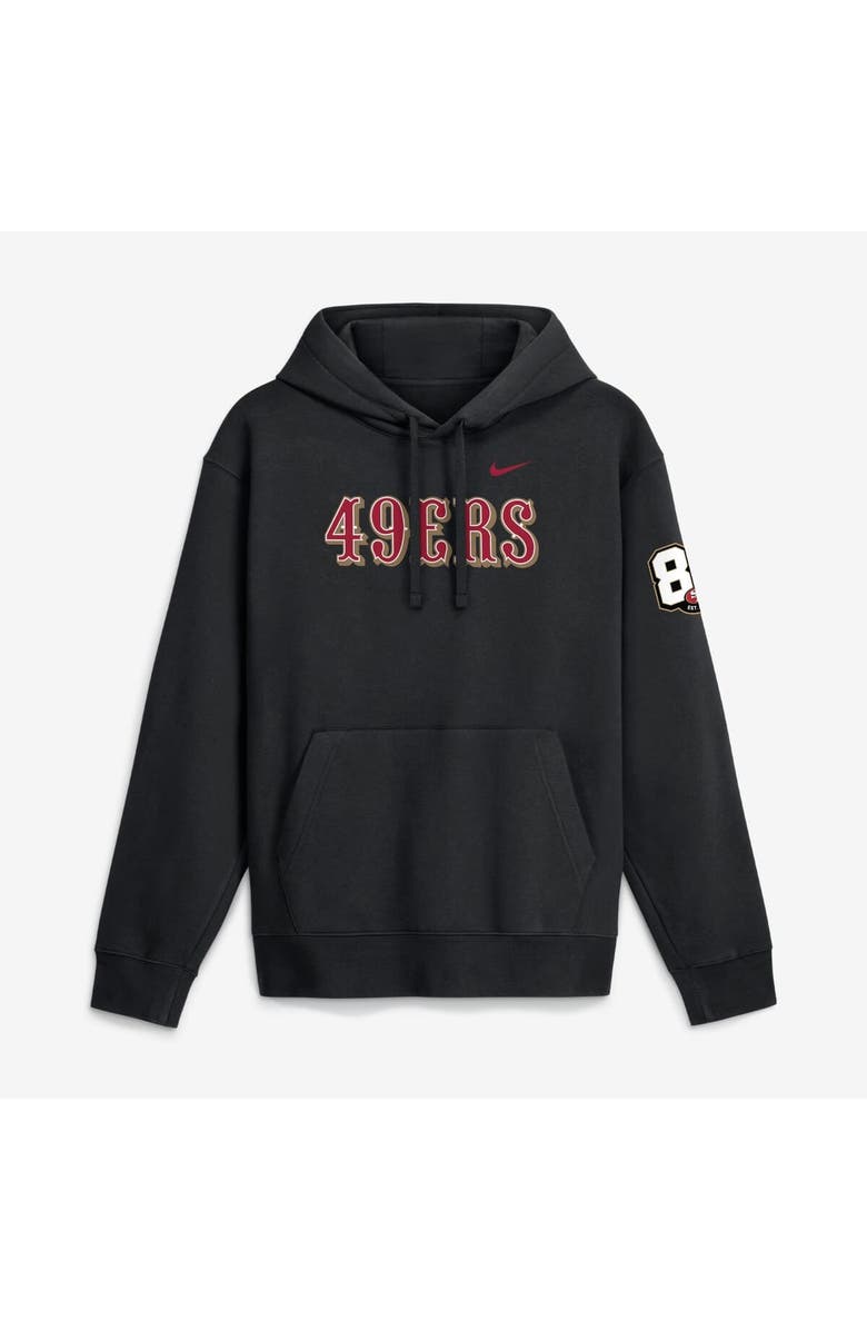 Nike Men's Nike Black San Francisco 49ers 80th Anniversary Goal Line Club Fleece Hoodie, Main, color, Black