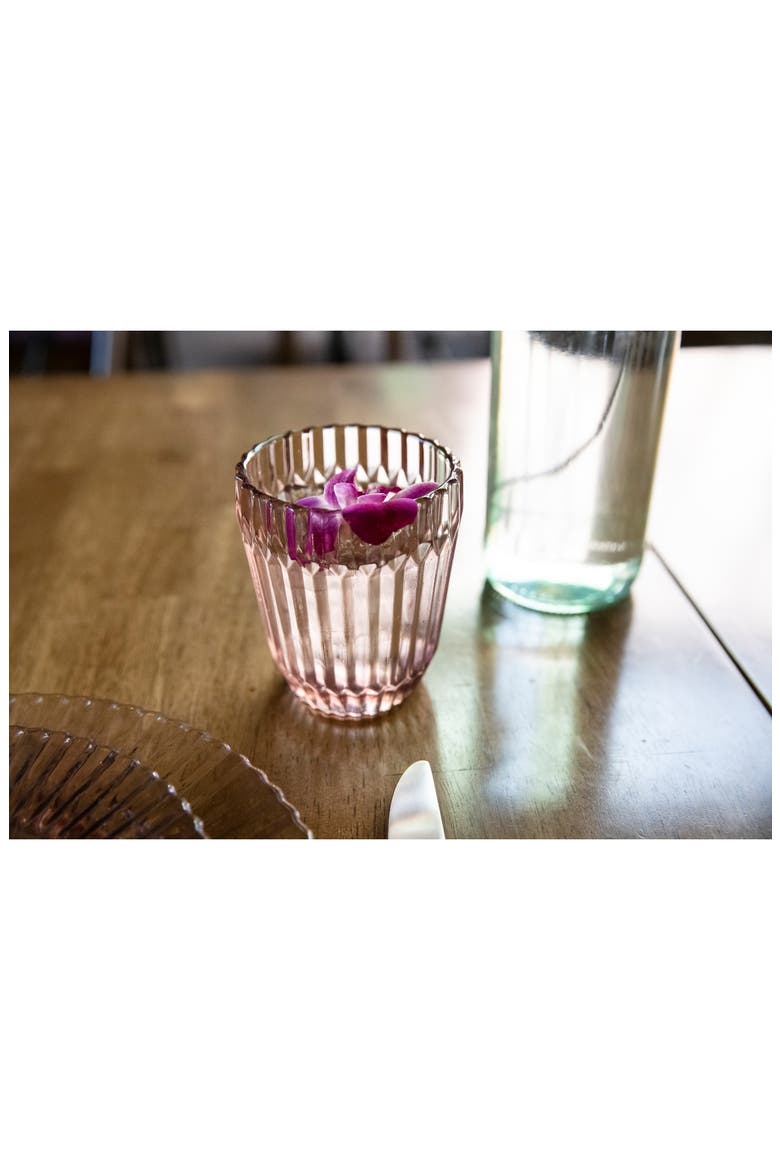 Archie Set of 6 Pink Double Old Fashioned Glasses, Alternate, color, PINK