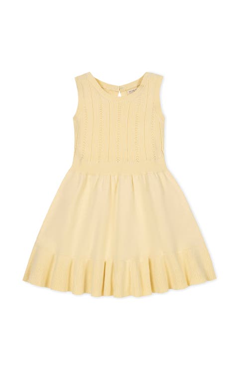 Kids' Organic Flounce Hem Tank Sweater Dress (Toddler, Little Kid and Big Kid)