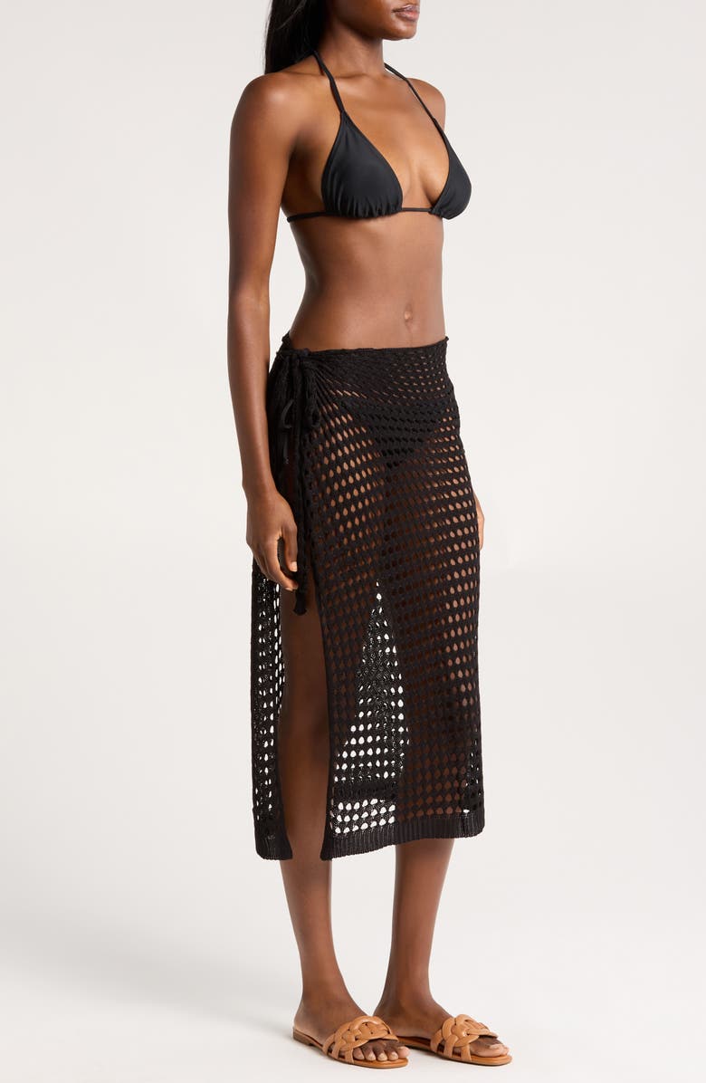 Nordstrom Open Stitch Cover-Up Skirt, Alternate, color,