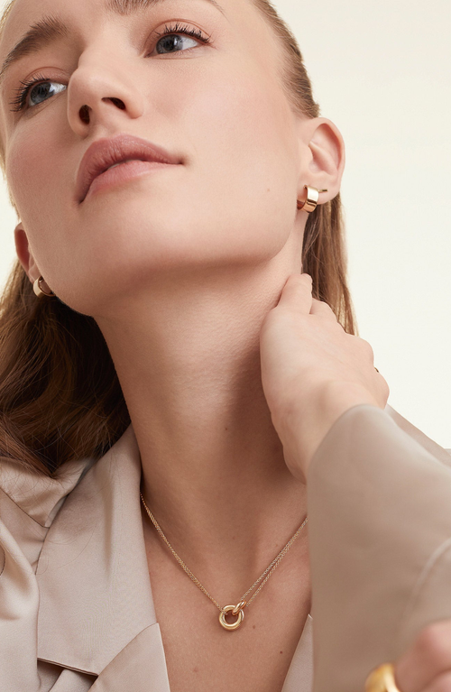 Mejuri Vermeil Linked Necklace In Gold