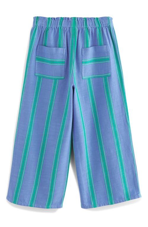 Next Kids' Stripe Wide Leg Pants In Blue