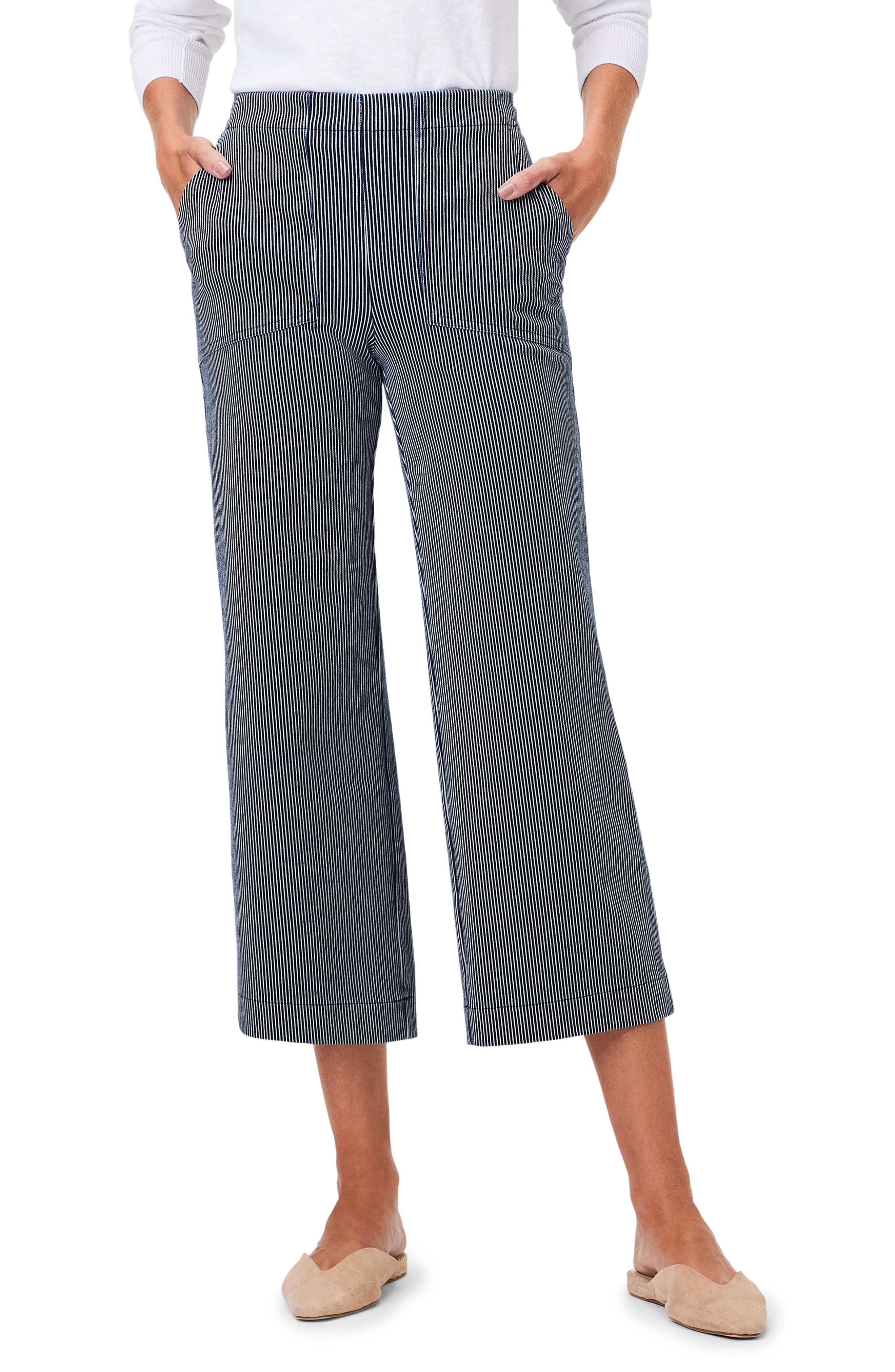 All Day Stripe Wide Leg Jeans