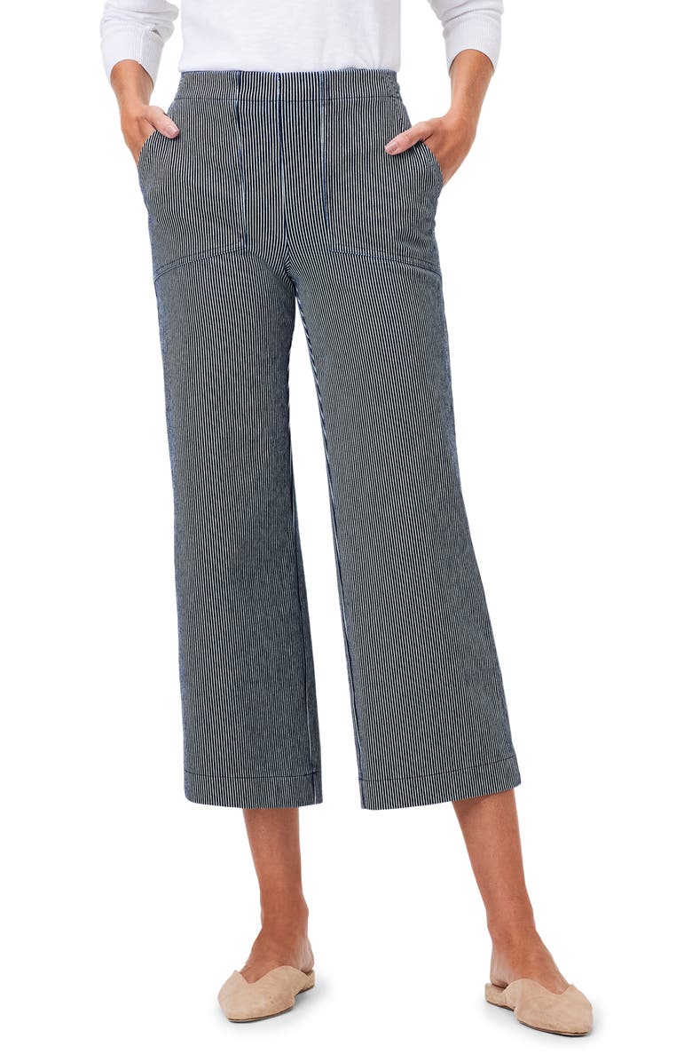 NIC+ZOE All Day Stripe Wide Leg Jeans, Main, color, 