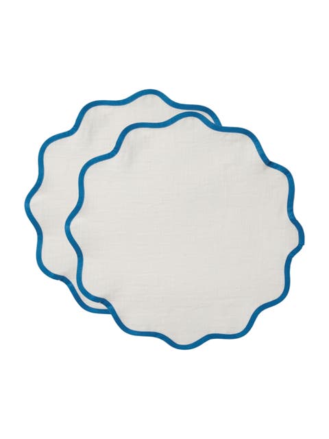 Cloud Placemats Set Of 2 Blue White