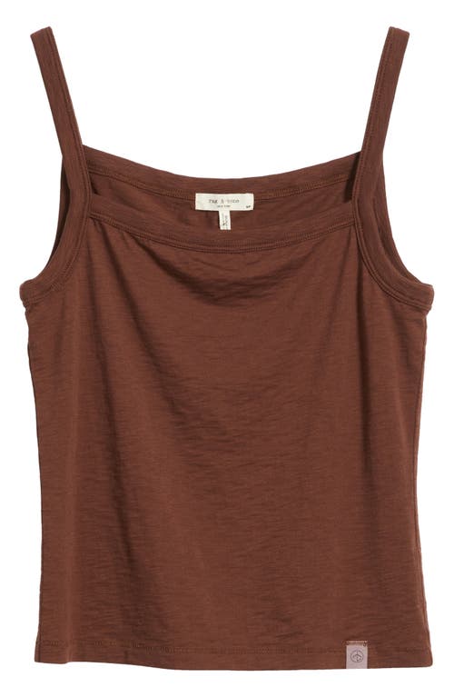 Rag & Bone The Slub Cotton Square Neck Tank