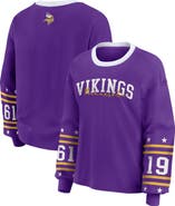 WEAR by Erin Andrews Women's WEAR by Erin Andrews Purple Minnesota Vikings Plus Size Sport Long-Sleeve T-Shirt
