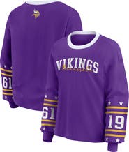 WEAR by Erin Andrews Women's WEAR by Erin Andrews Purple Minnesota Vikings Plus Size Sport Long-Sleeve T-Shirt
