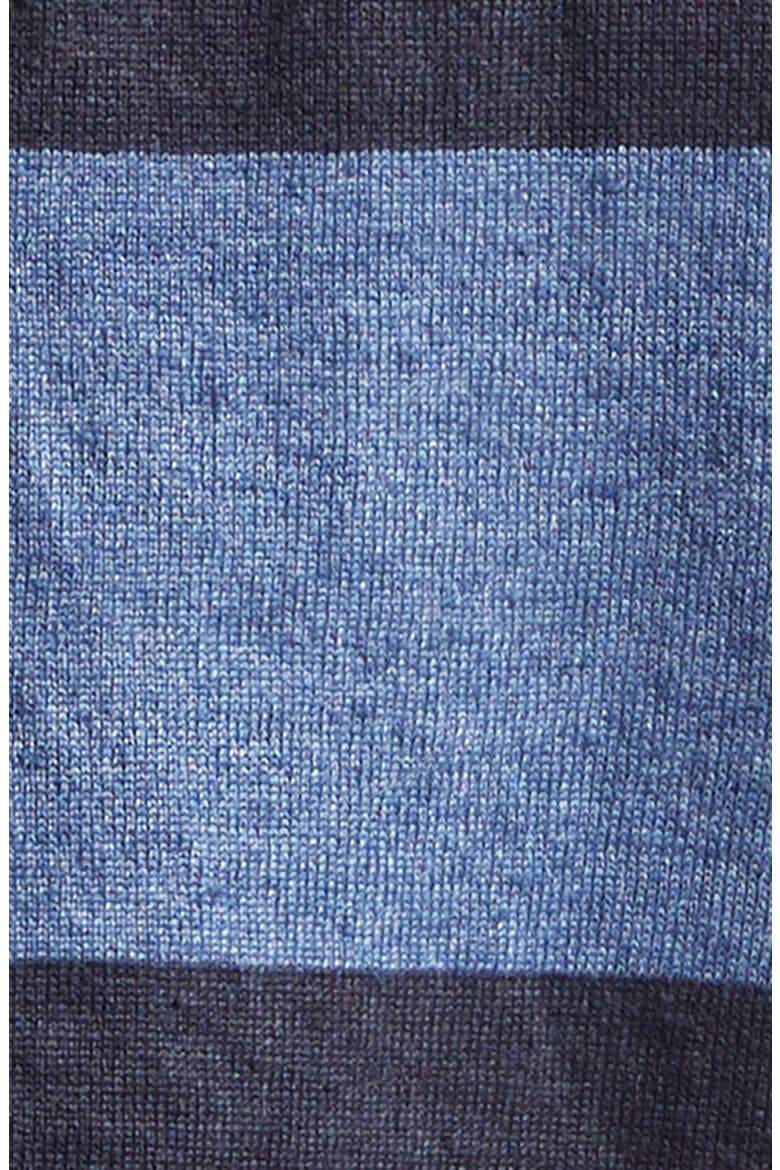 Daisy Intarsia Check Linen Blend Vest, Alternate, color, DENIM