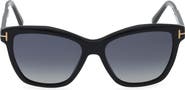TOM FORD Lucia 54mm Polarized Square Sunglasses