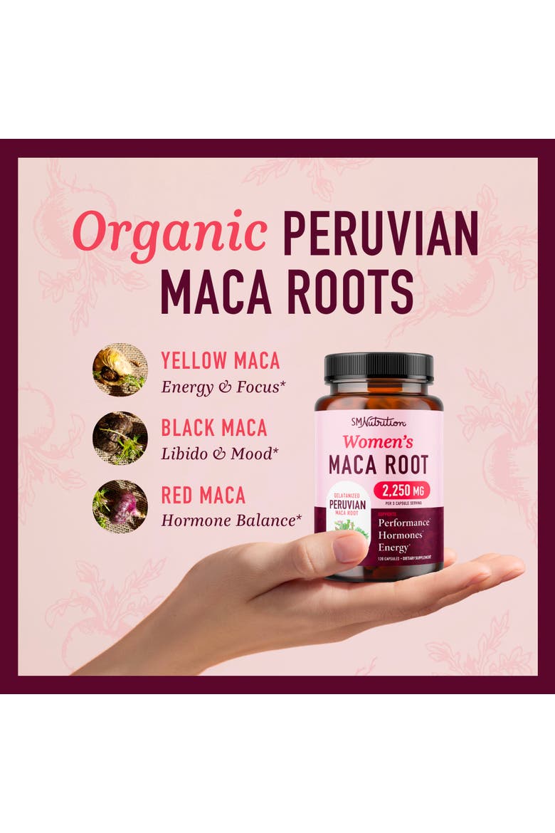 Maca Root 2250MG Capsules, 120ct, Alternate, color, No Color