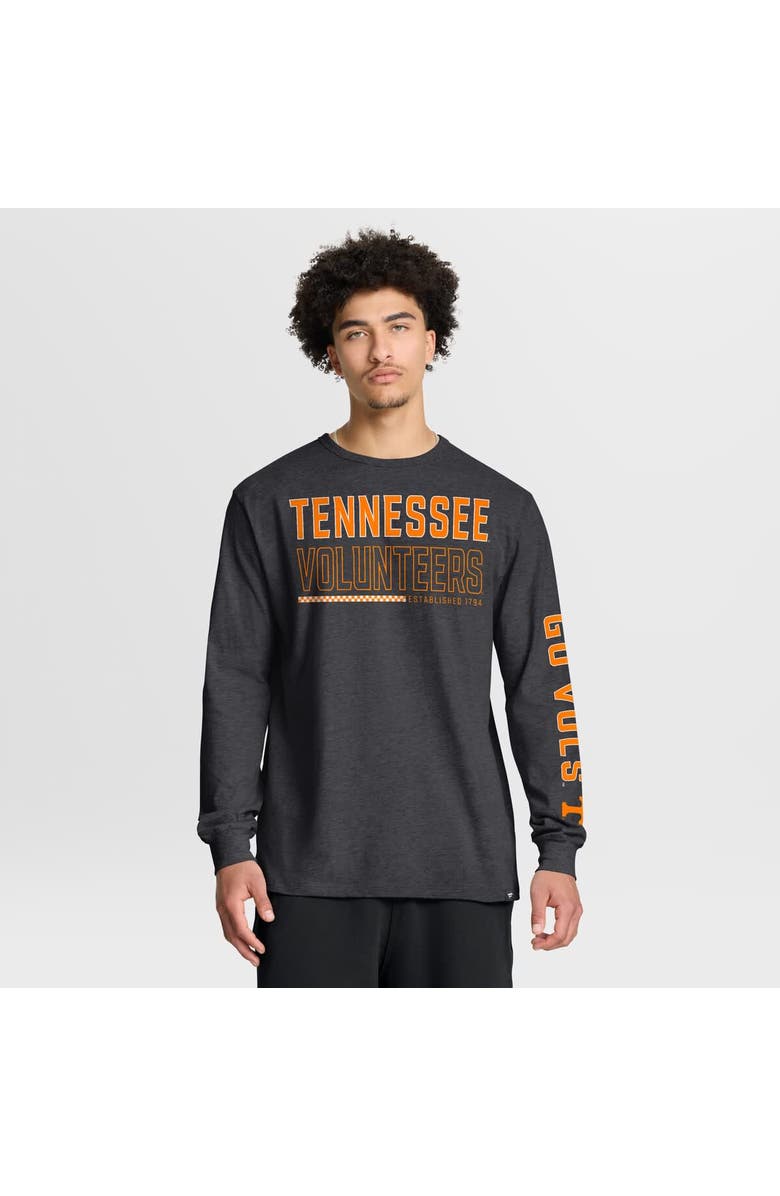 FANATICS Men's Fanatics Charcoal Tennessee Volunteers Quad Fuel The Fire Long Sleeve T-Shirt, Main, color, Charcoal