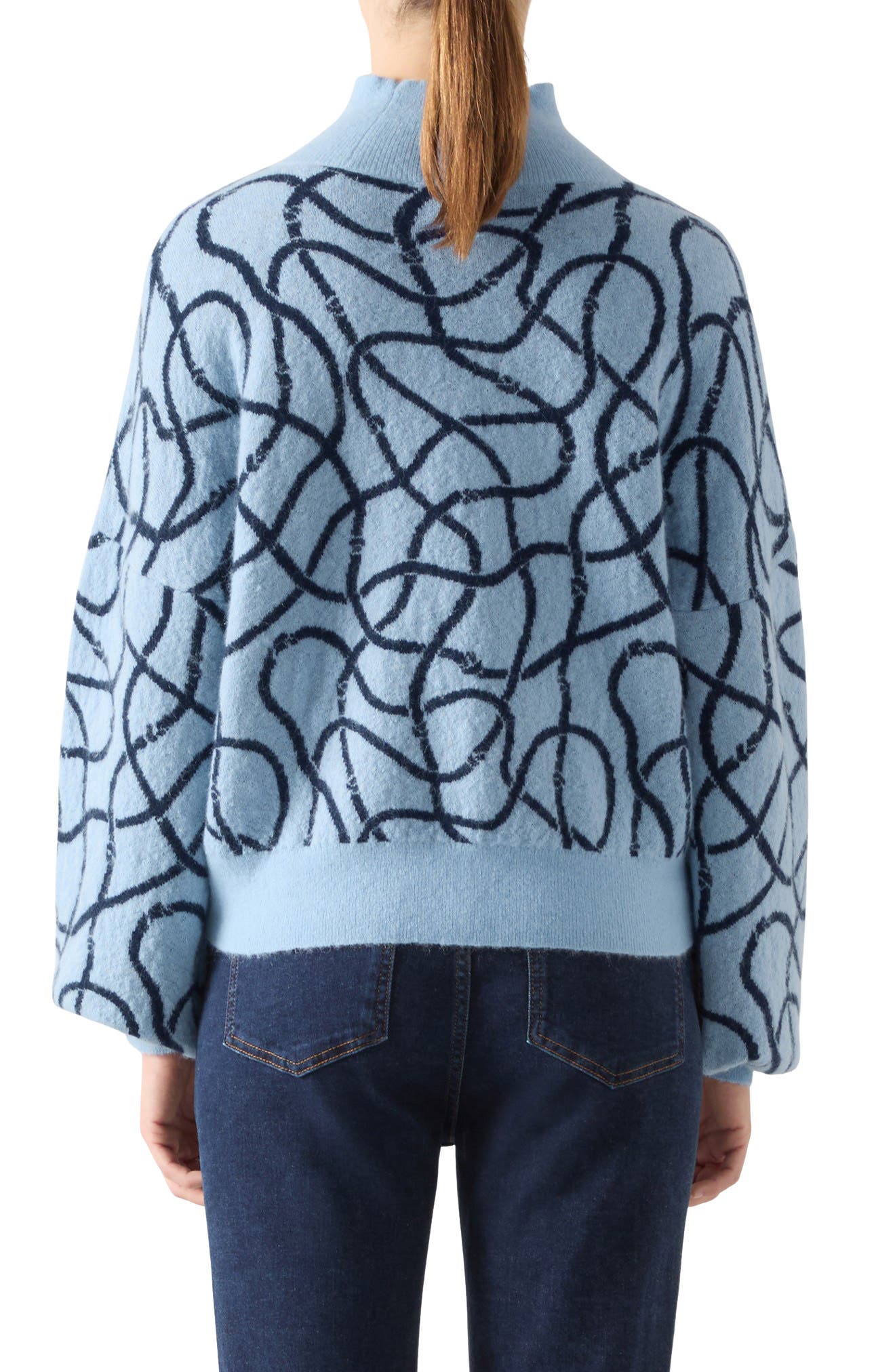 Willa Fluffy Mock Neck Sweater - image 2