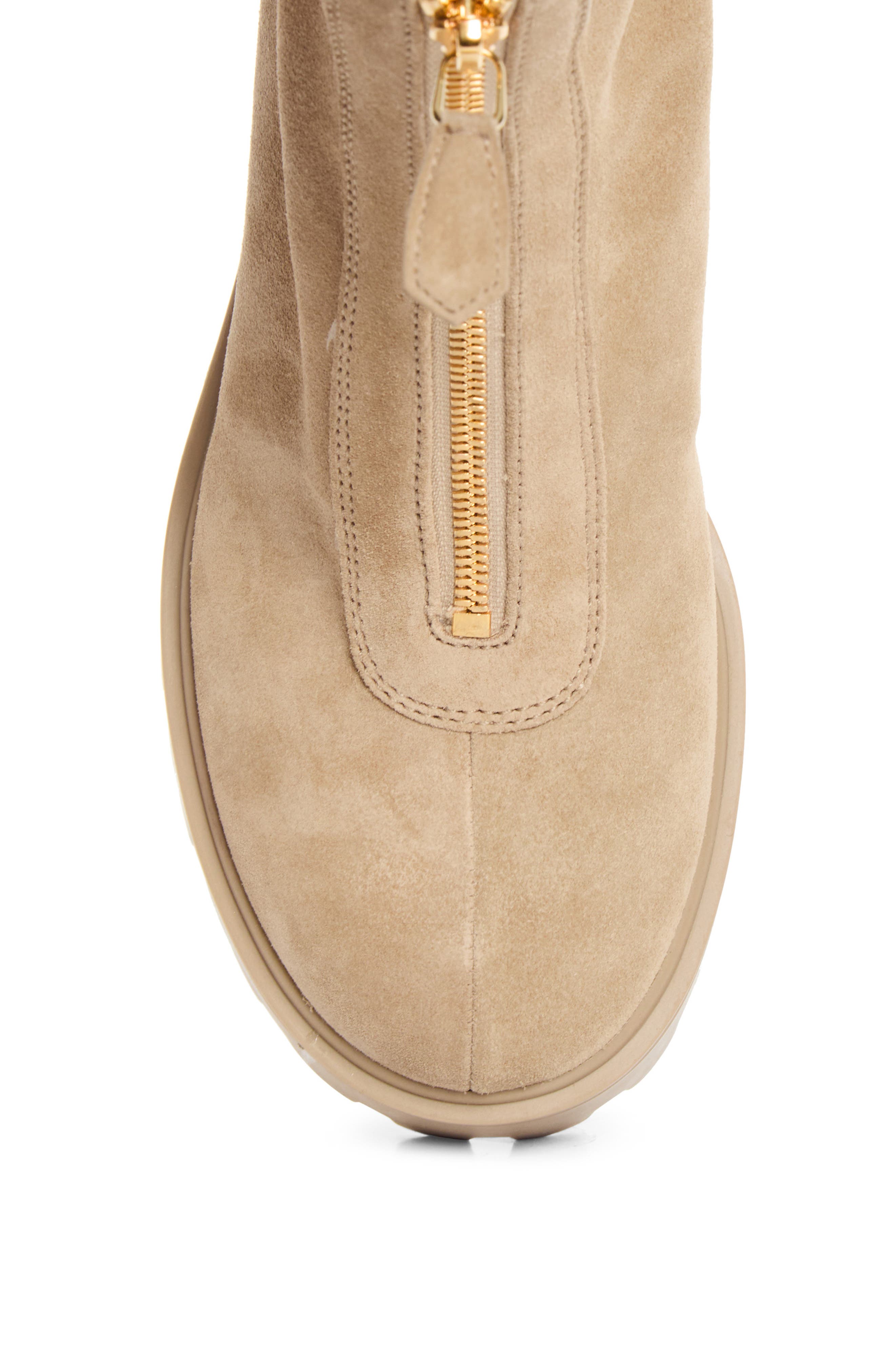 Lug Sole Zip Bootie, Alternate, color, DESERTO