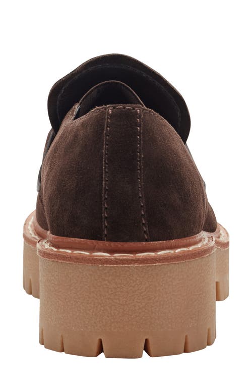 Marc Fisher Ltd Norton Lug Sole Penny Loafer In Brown